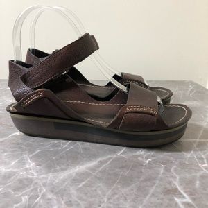 Jil Sander Sz 36 Brown Leather Sandals